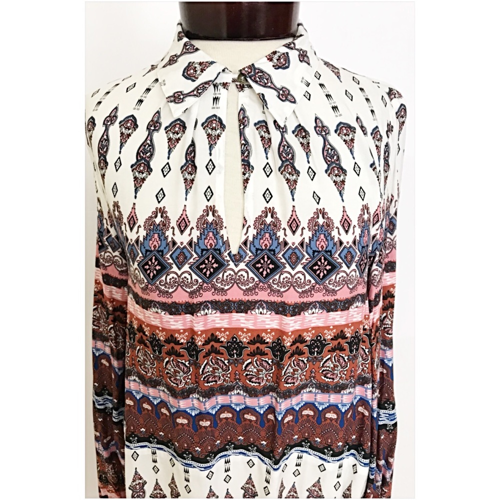 📍SALE Bohemian Beautiful Blouse Tunic Top S - Picture 6 of 8
